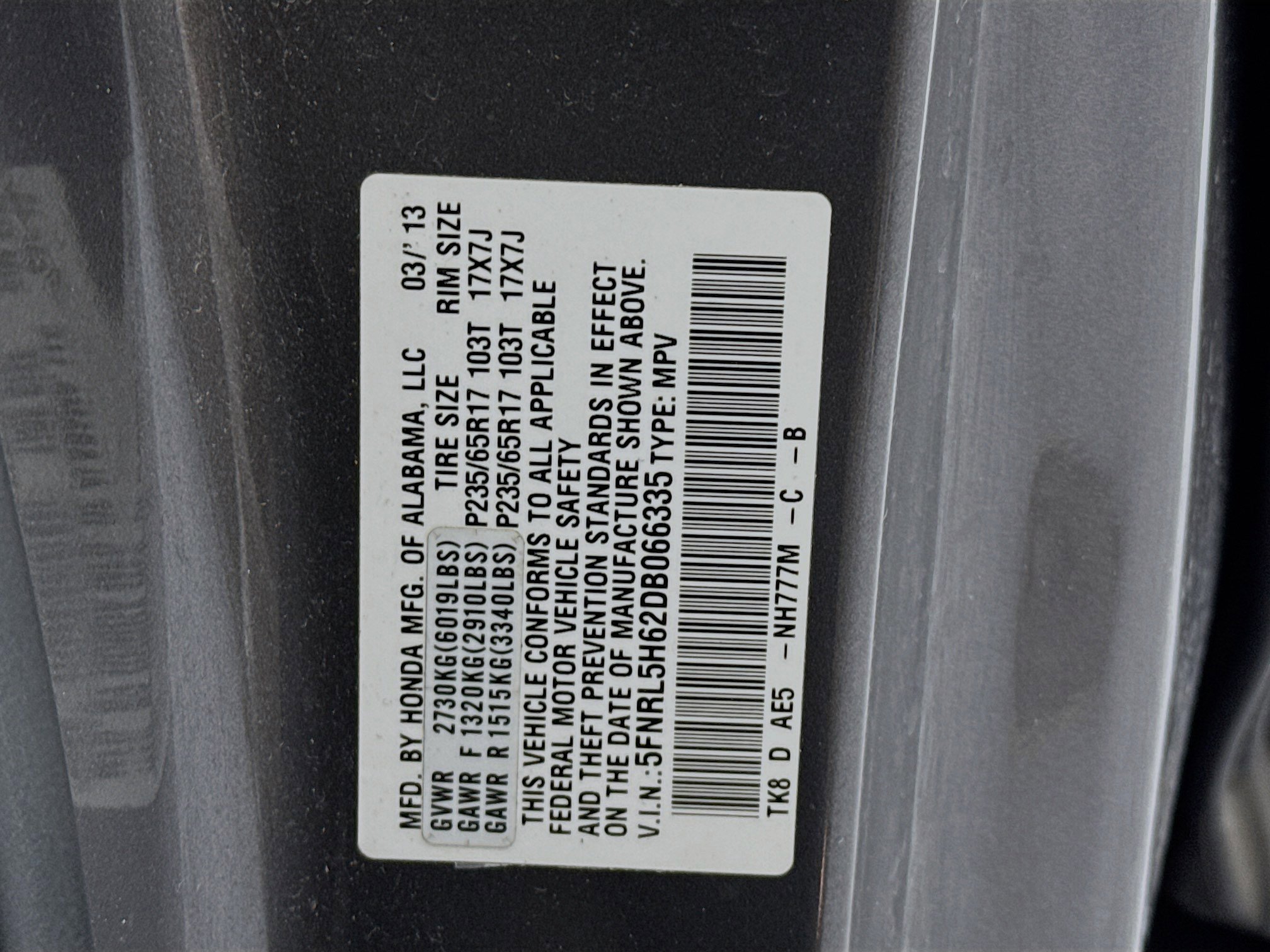 Used 2013 Honda Odyssey EX-L image 33