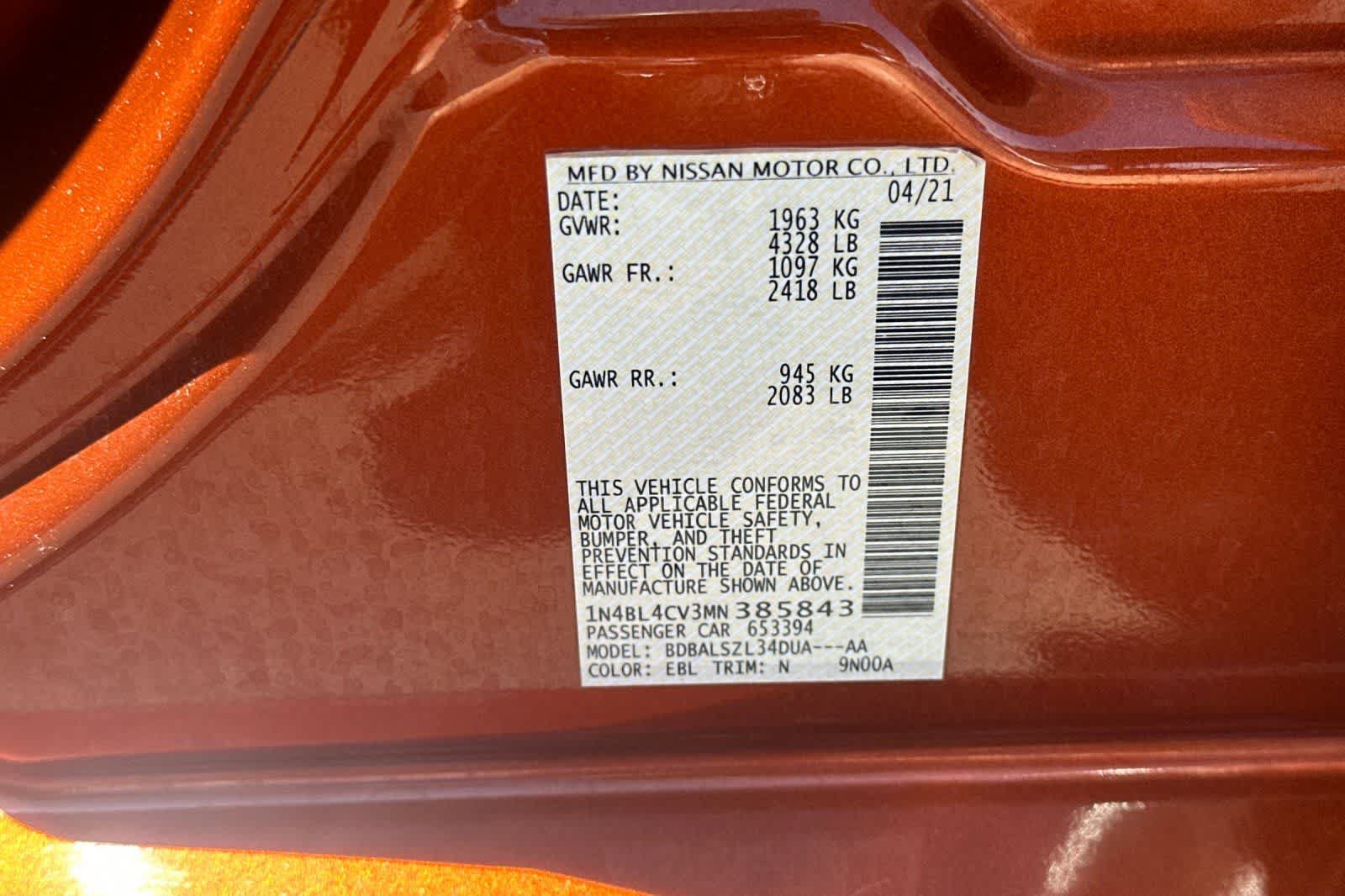 Used 2021 Nissan Altima 2.5 SR FWD image 31