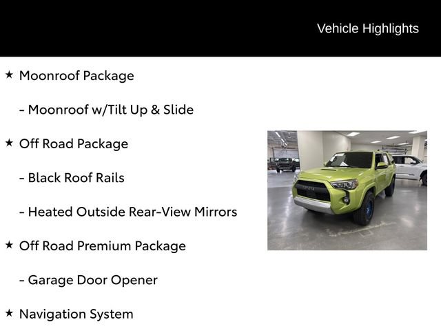 Certified 2023 Toyota 4Runner TRD Off-Road Premium w/ Moonroof Package AWD/4WD image 7