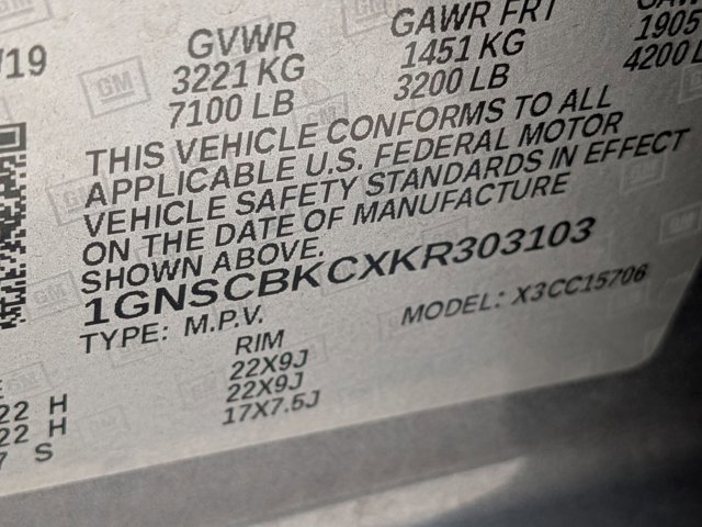 Used 2019 Chevrolet Tahoe LT w/ Luxury Package RWD image 15