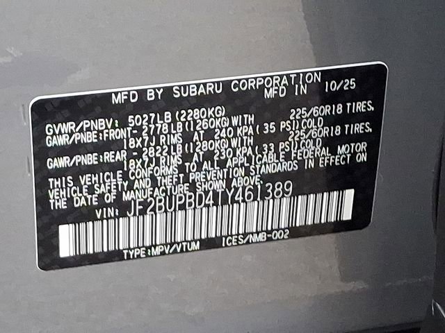 New 2026 Subaru Outback Premium image 24