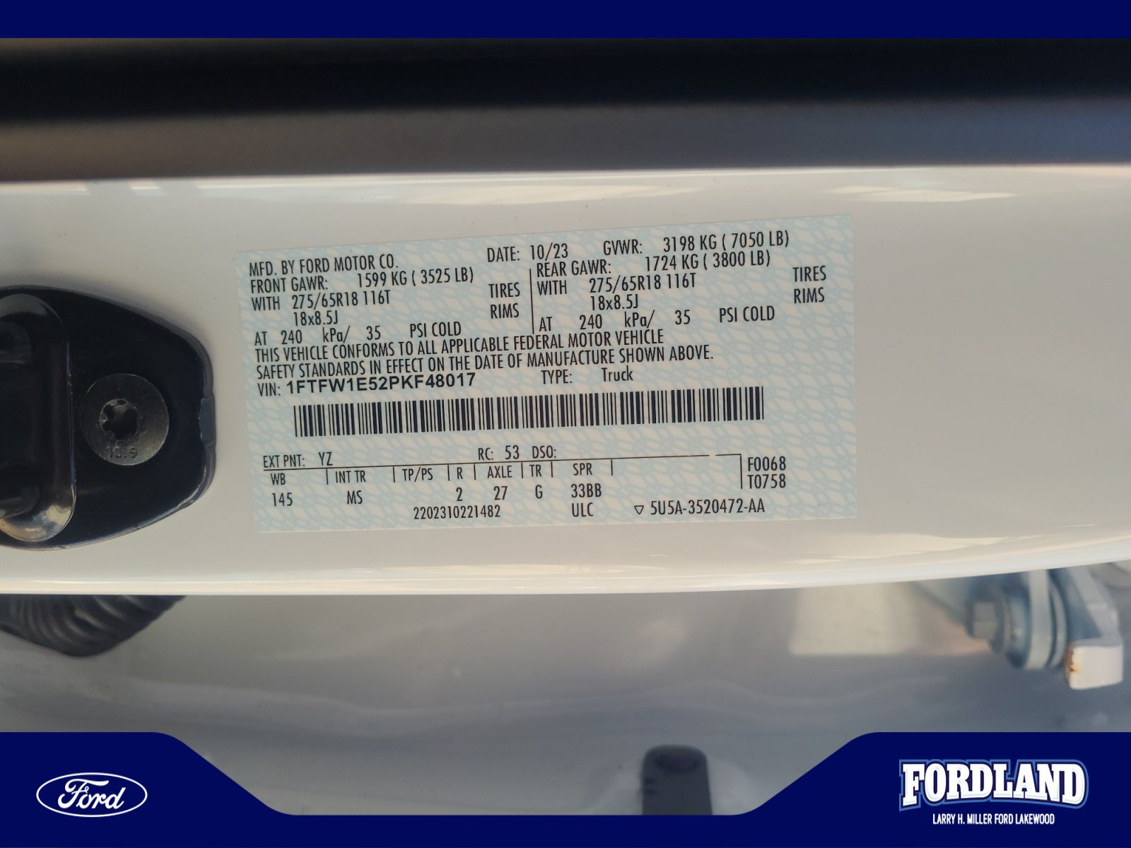 Used 2023 Ford F150 XLT w/ Equipment Group 301A Mid AWD/4WD image 25