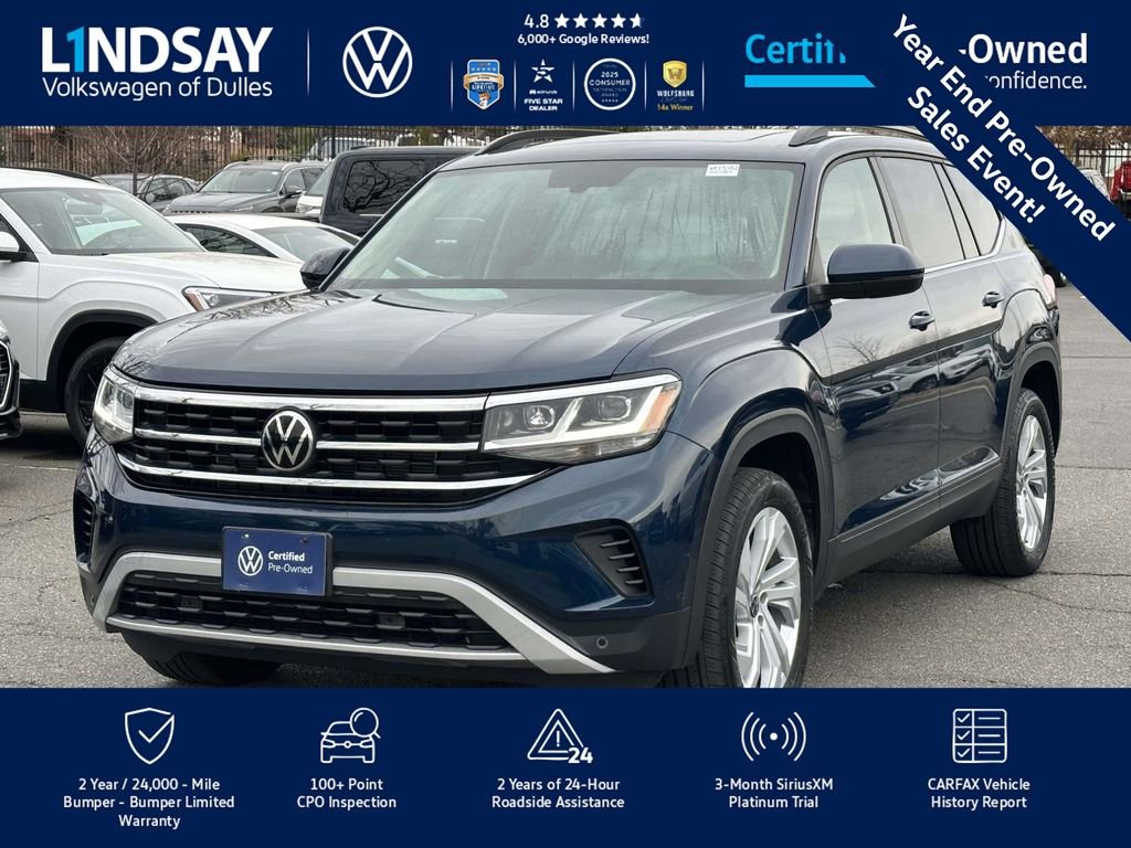 Used 2022 Volkswagen Atlas SE w/ Panoramic Sunroof Package image 4