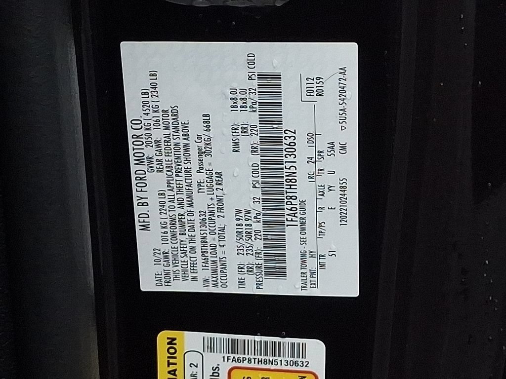 Used 2022 Ford Mustang Premium w/ Equipment Group 201A RWD image 27