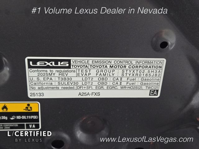 Certified 2025 Lexus NX 350h AWD w/ Cold Area Package image 29