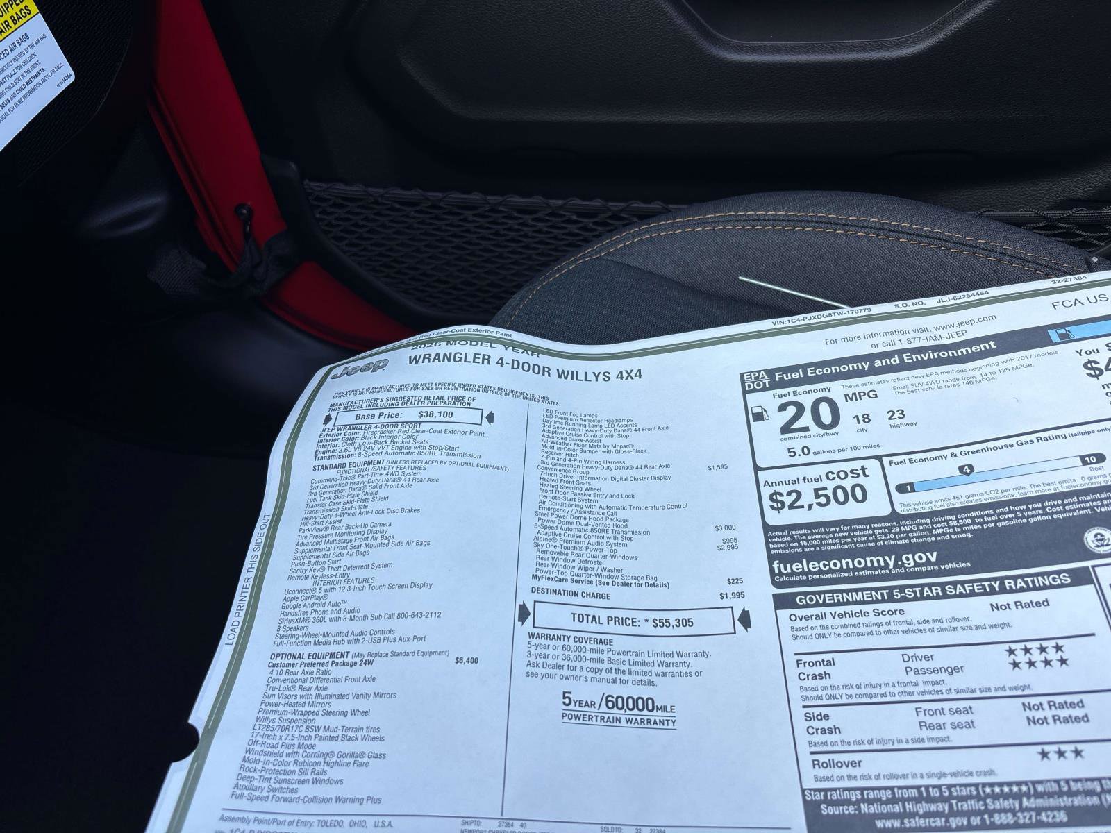 New 2026 Jeep Wrangler Unlimited Sport image 13