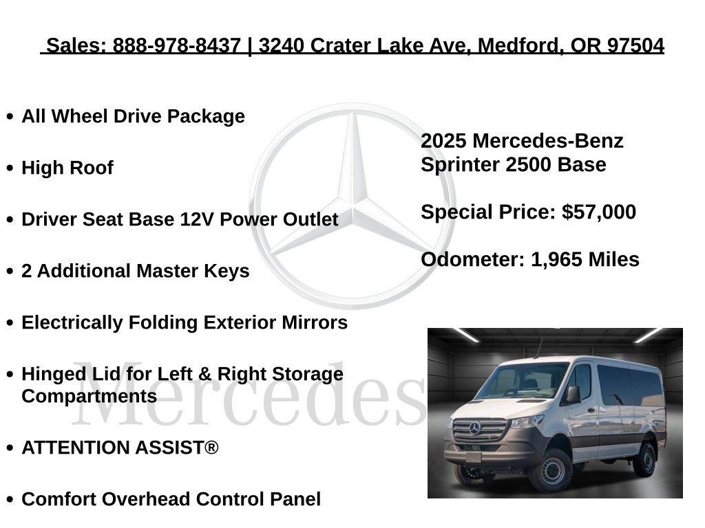 Used 2025 Mercedes-Benz Sprinter 144 Cargo image 15