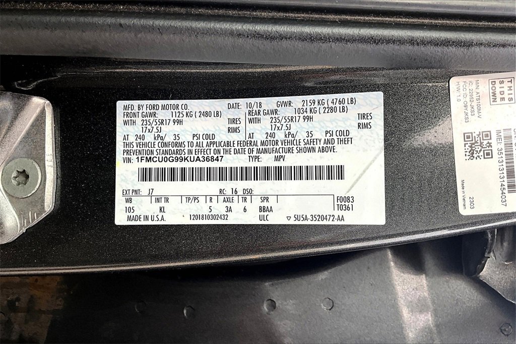 Used 2019 Ford Escape SE image 35