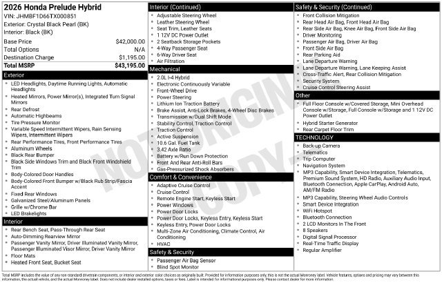 Certified 2026 Honda Prelude image 31