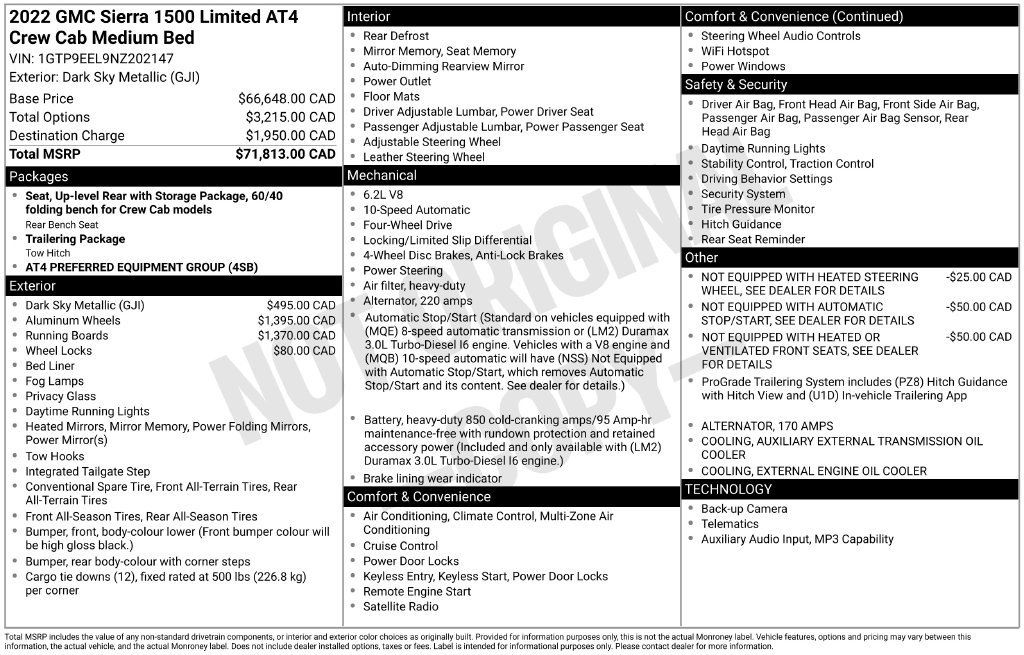 Used 2022 GMC Sierra 1500 AT4 AWD/4WD image 31