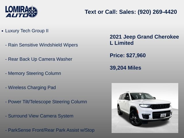 Used 2021 Jeep Grand Cherokee L Limited w/ Luxury Tech Group II AWD/4WD image 21