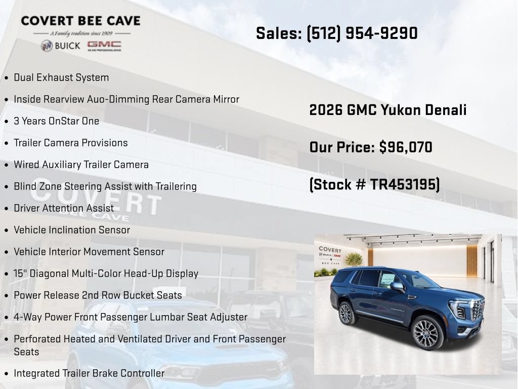 New 2026 GMC Yukon Denali w/ Denali Reserve Package AWD/4WD image 22