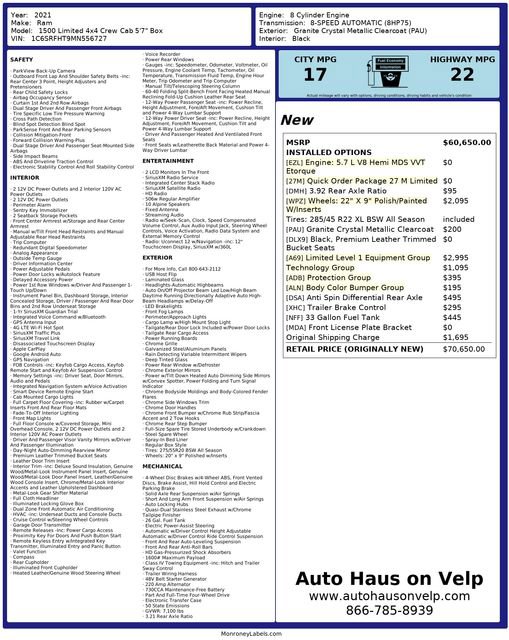 Used 2021 RAM 1500 Limited image 10