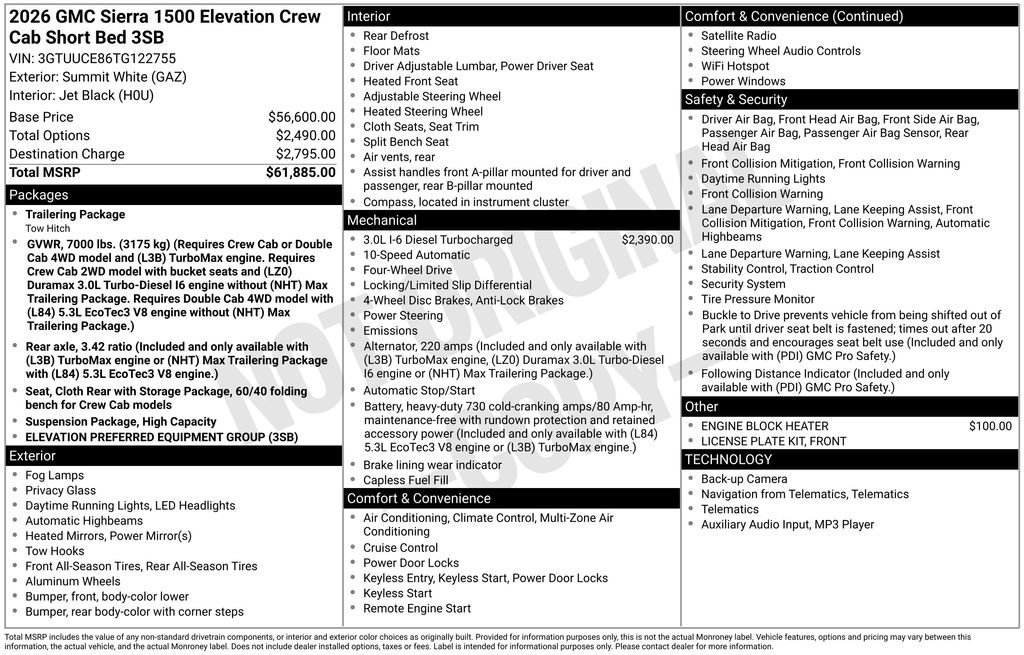 New 2026 GMC Sierra 1500 Elevation image 25