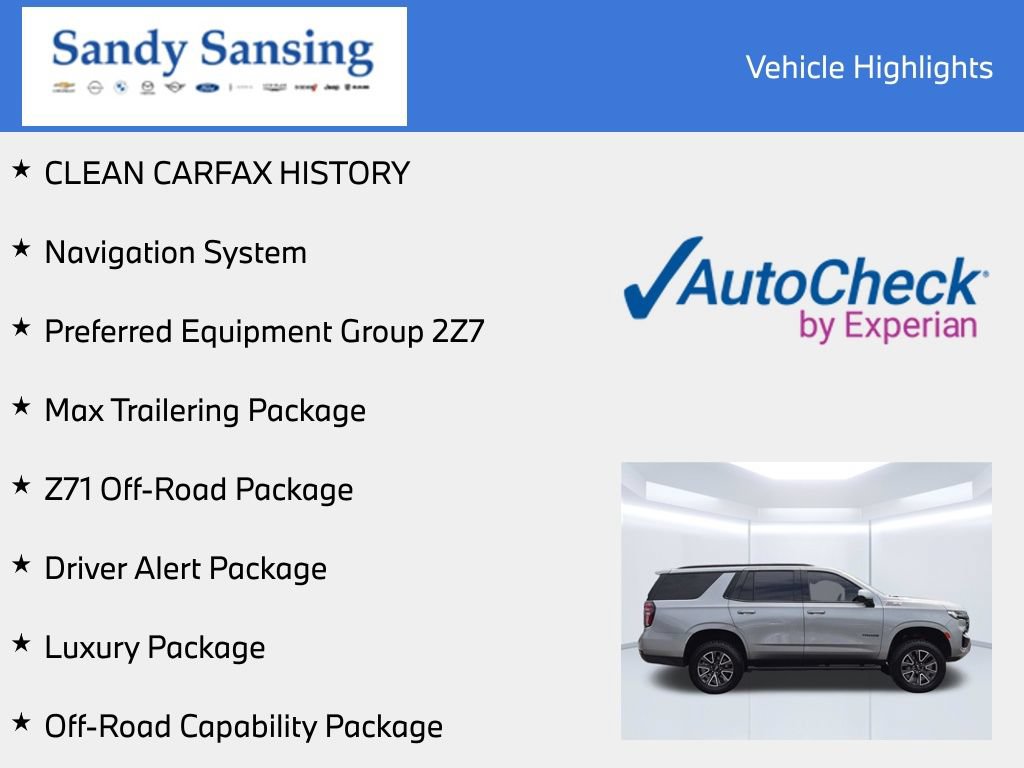 Used 2023 Chevrolet Tahoe Z71 AWD/4WD image 7