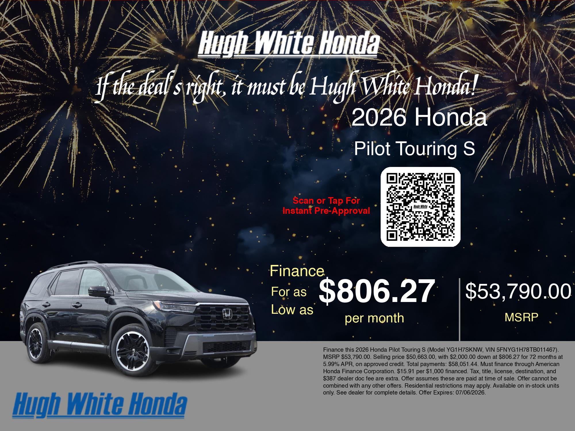 New 2026 Honda Pilot Touring image 7