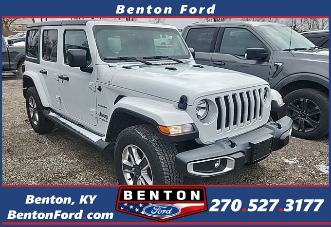 Used 2021 Jeep Wrangler Unlimited Sahara w/ Uconnect 4C Nav & Sound Group image 1
