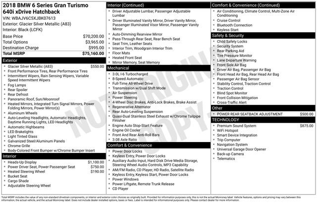 Used 2018 BMW 640i Gran Turismo xDrive image 46