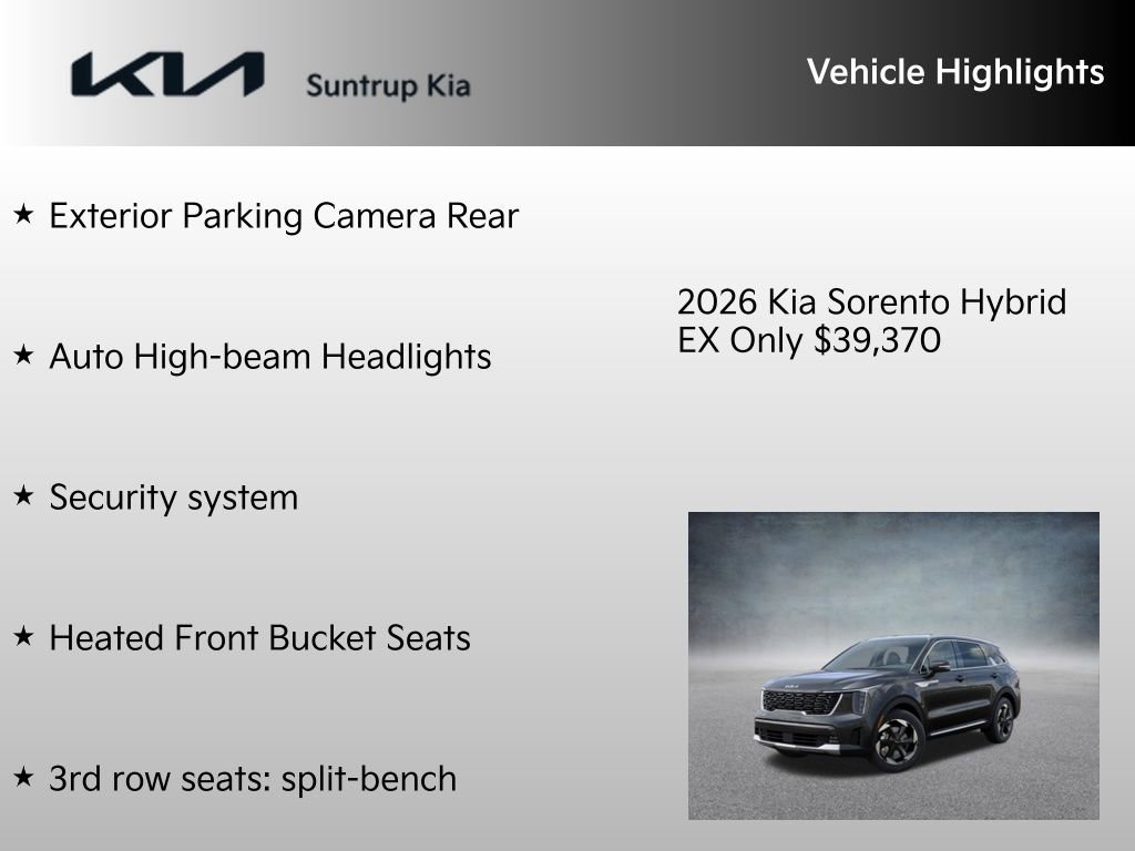 New 2026 Kia Sorento EX image 15