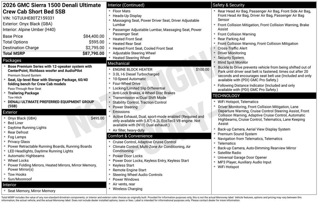 Certified 2026 GMC Sierra 1500 Denali Ultimate AWD/4WD image 5
