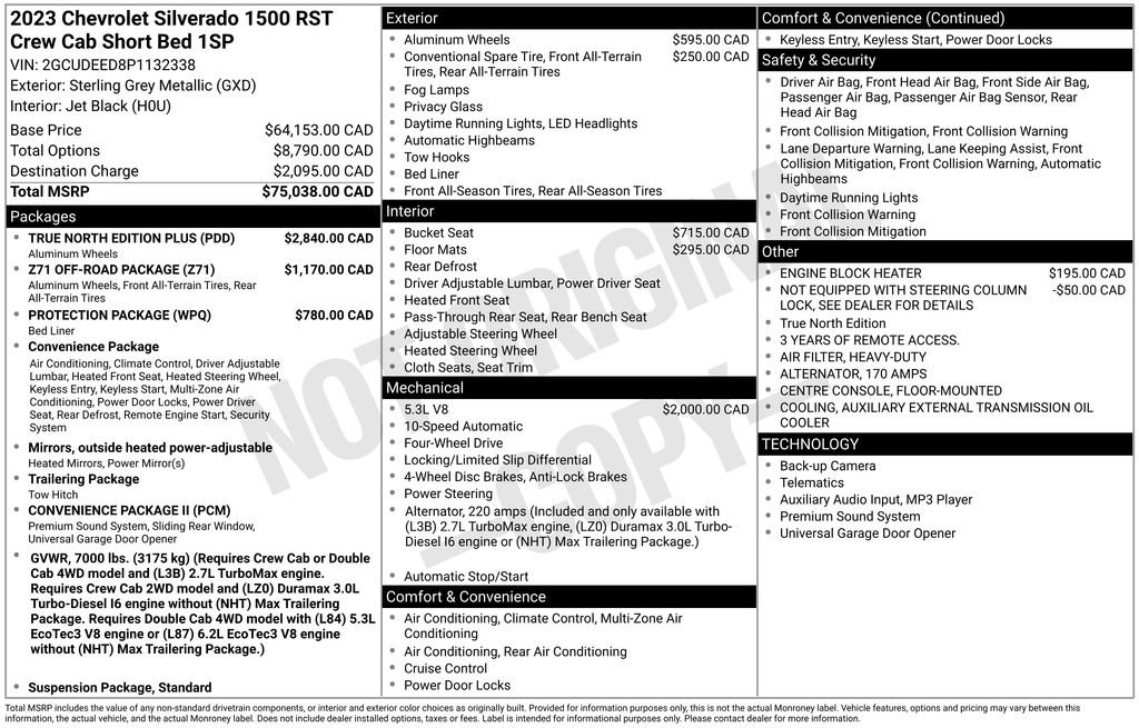 Used 2023 Chevrolet Silverado 1500 RST w/ True North Edition Plus AWD/4WD image 26