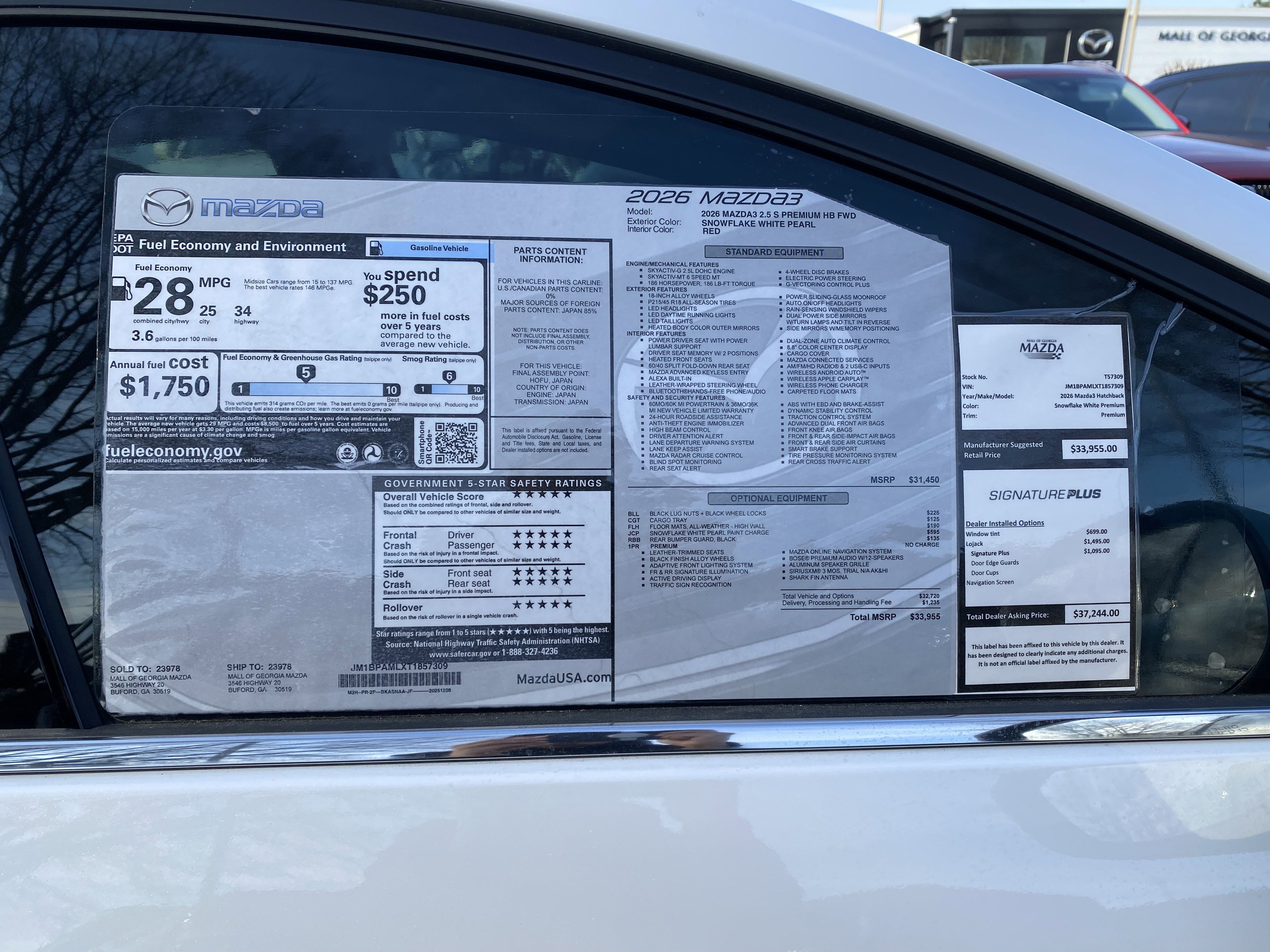 New 2026 MAZDA MAZDA3 2.5 S Hatchback w/ Premium Pkg image 41