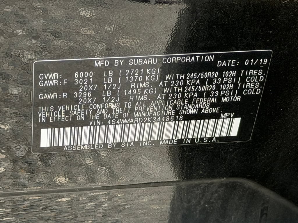 Used 2019 Subaru Ascent Touring AWD/4WD image 9