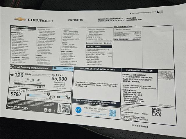 New 2027 Chevrolet Bolt RS image 19