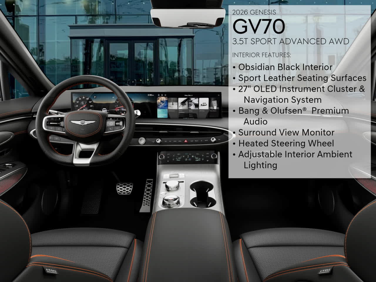New 2026 Genesis GV70 3.5T Sport Advanced AWD/4WD image 17