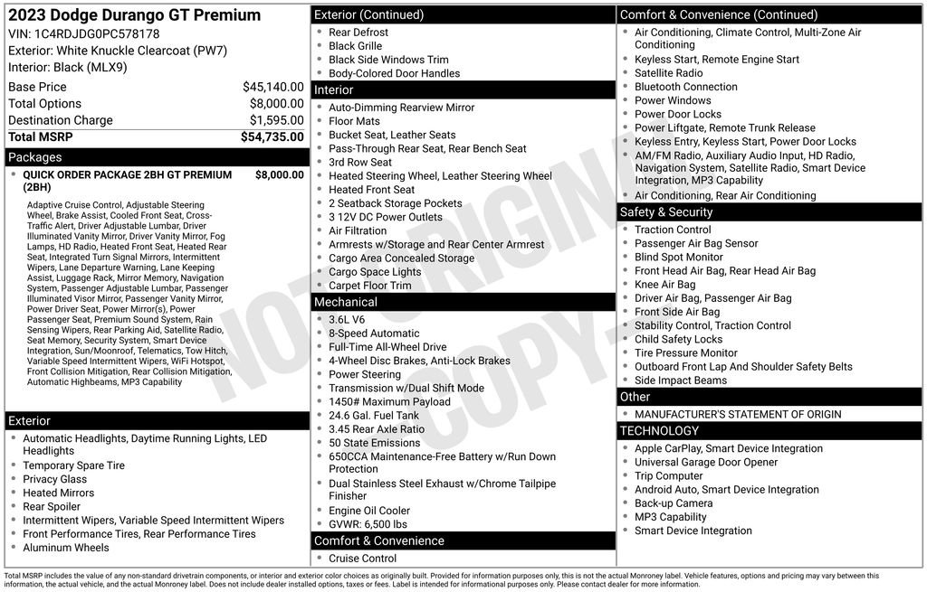 Used 2023 Dodge Durango GT AWD/4WD image 2
