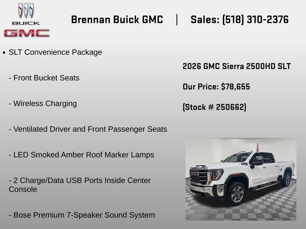 New 2026 GMC Sierra 2500 SLT w/ SLT Premium Package AWD/4WD image 6