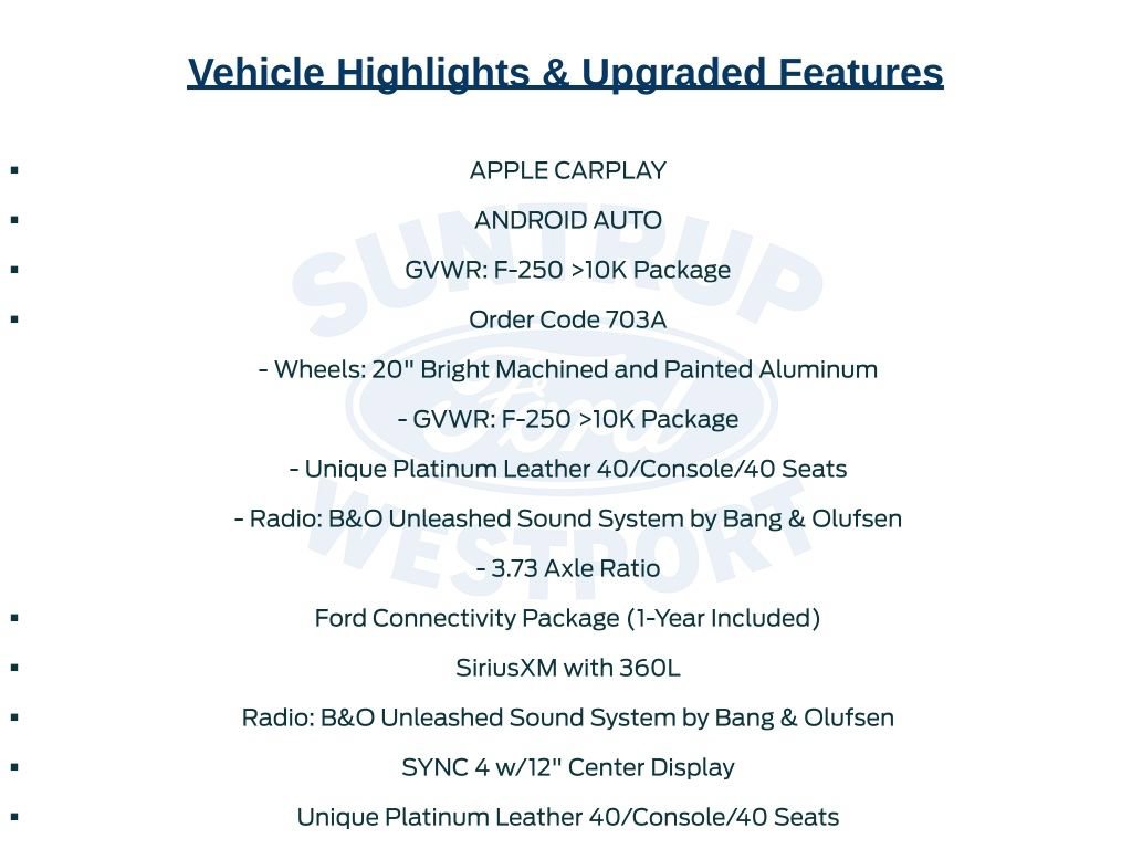 New 2026 Ford F250 Platinum w/ FX4 Off-Road Package AWD/4WD image 7