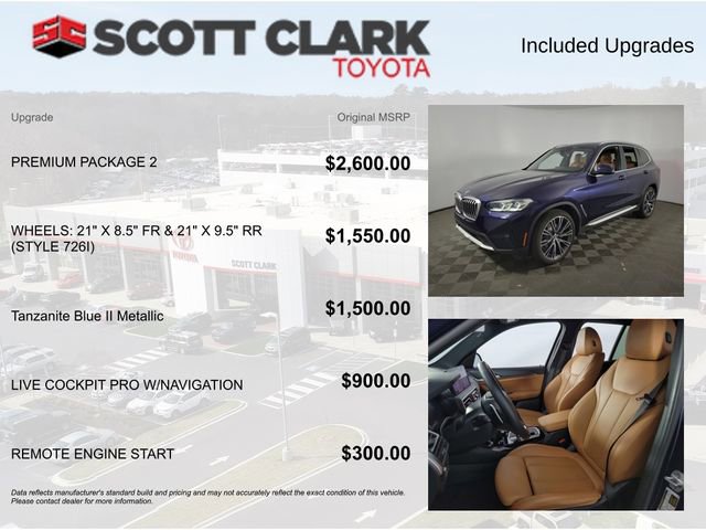 Used 2022 BMW X3 xDrive30i w/ Premium Package 2 AWD/4WD image 4