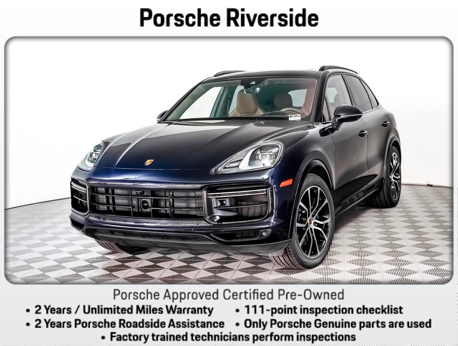 Certified 2022 Porsche Cayenne Turbo w/ Sport Chrono Package (8LH)