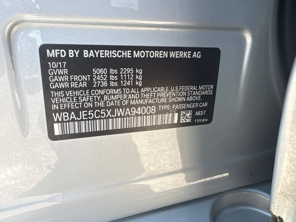 Used 2018 BMW 540i RWD image 21