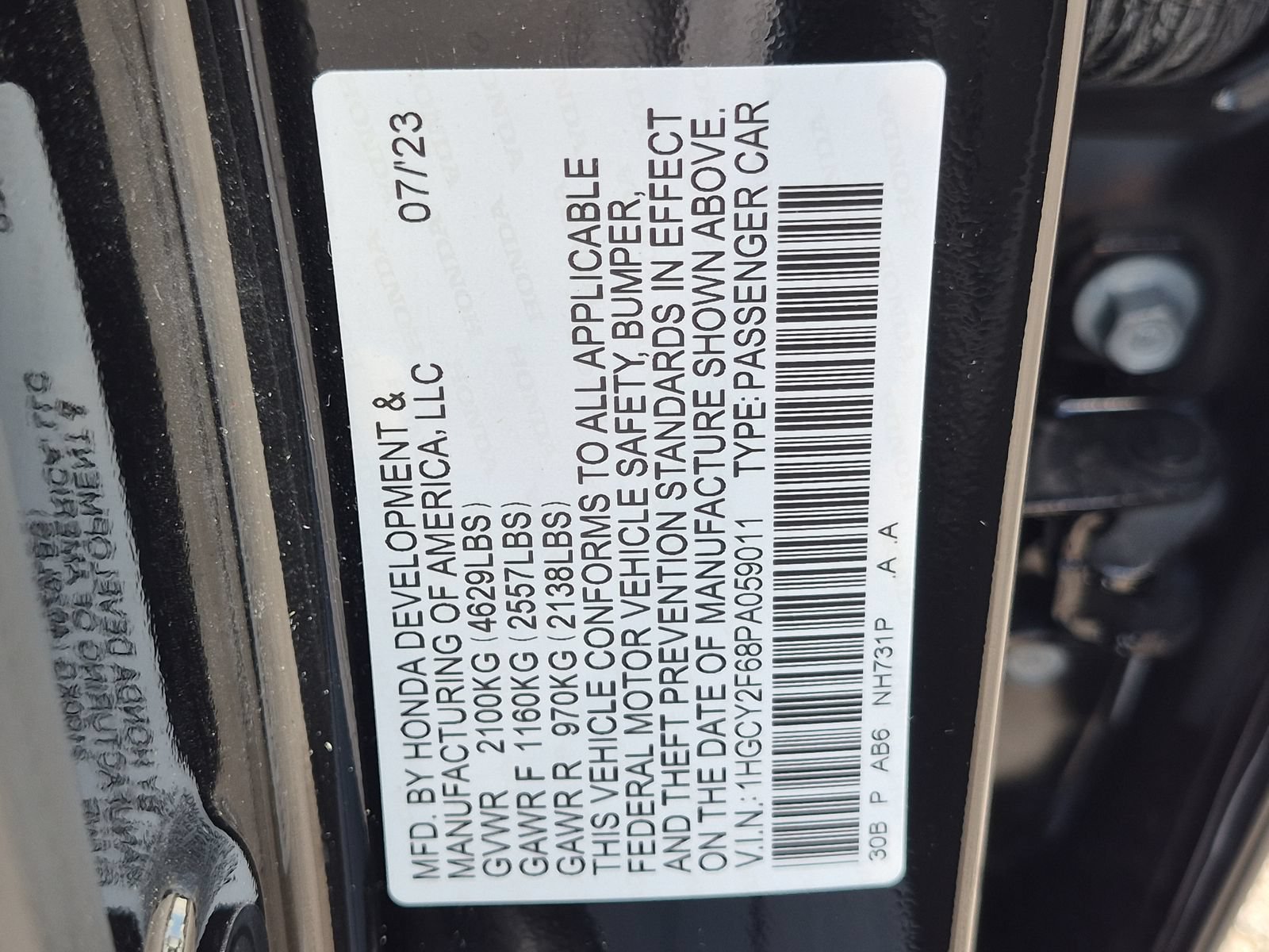 Certified 2023 Honda Accord EX-L image 23
