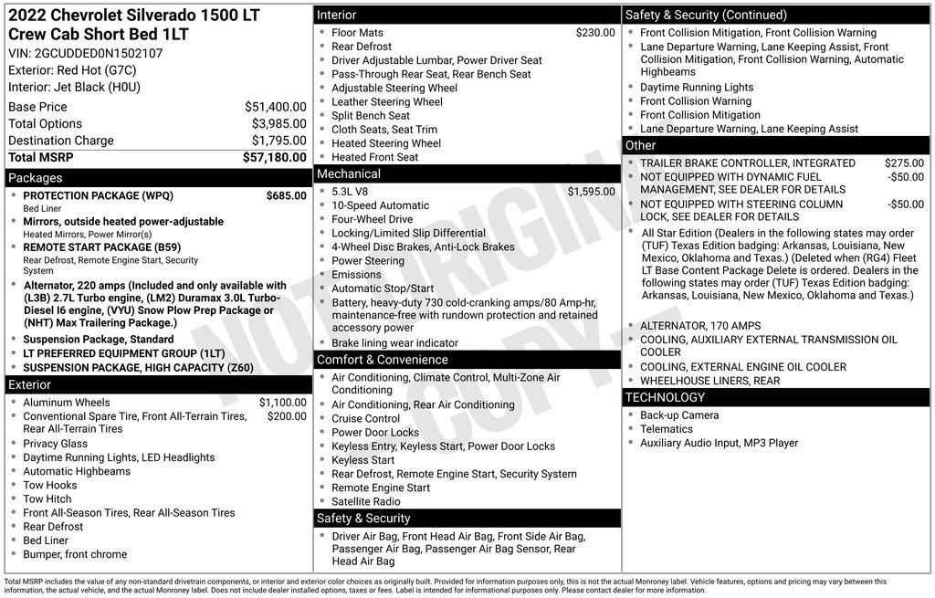 Used 2022 Chevrolet Silverado 1500 LT w/ Protection Package image 5