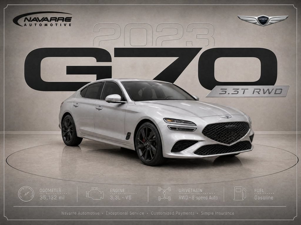 Used 2023 Genesis G70 3.3T w/ Sport Prestige Package RWD video 1