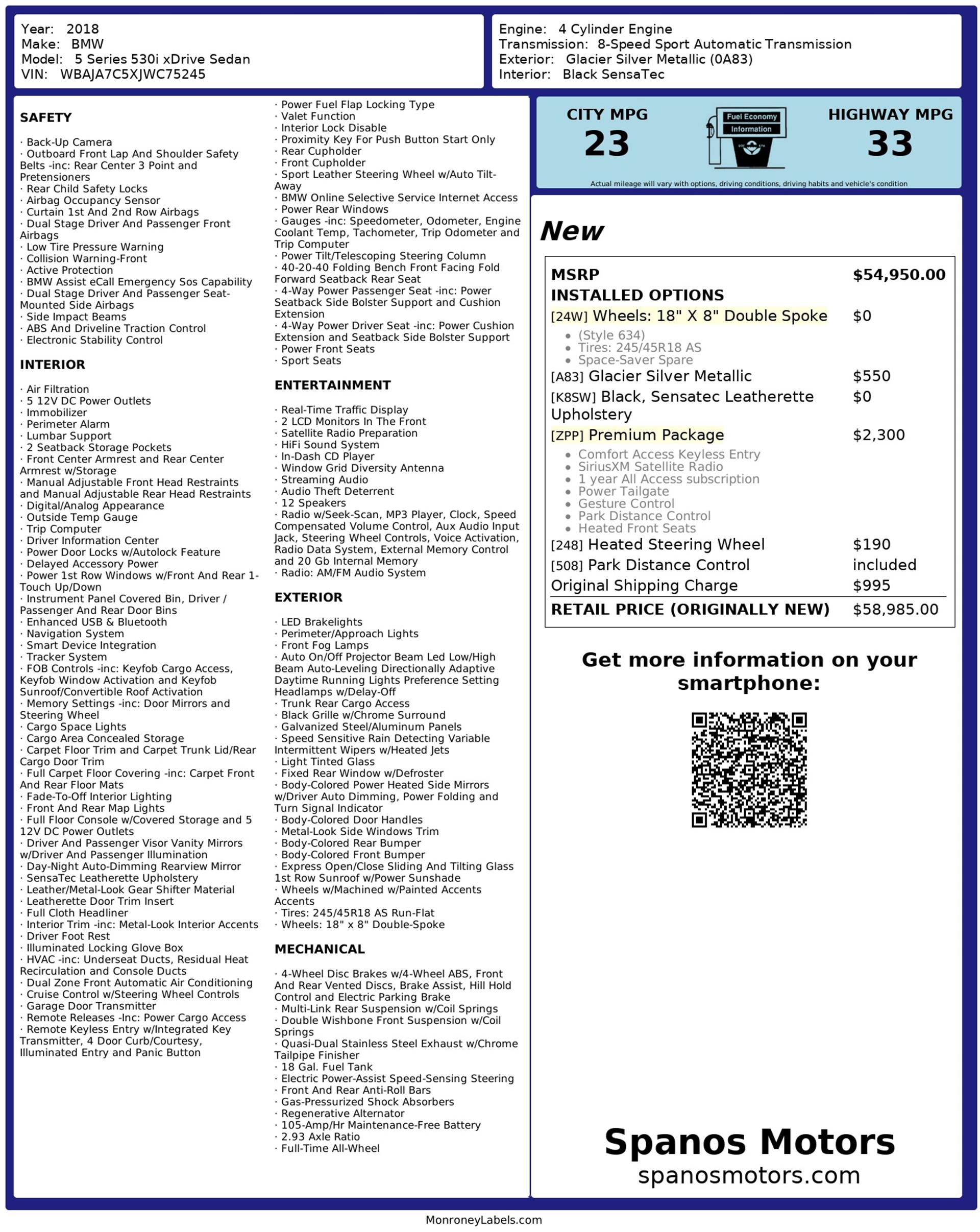 Used 2018 BMW 530i xDrive image 3