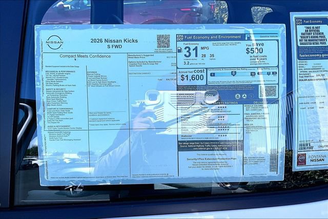 New 2026 Nissan Kicks S FWD image 12