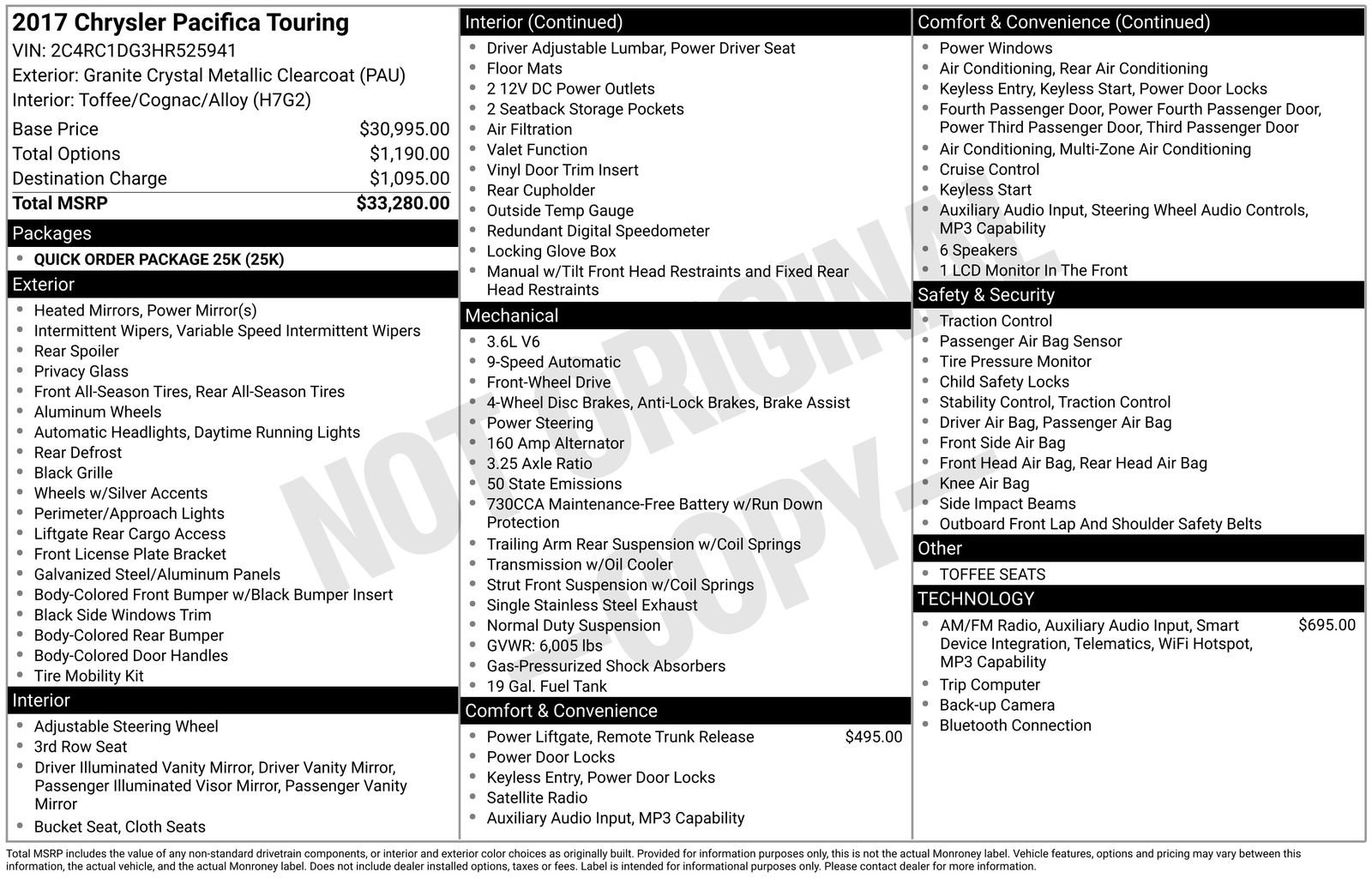 Used 2017 Chrysler Pacifica Touring image 5