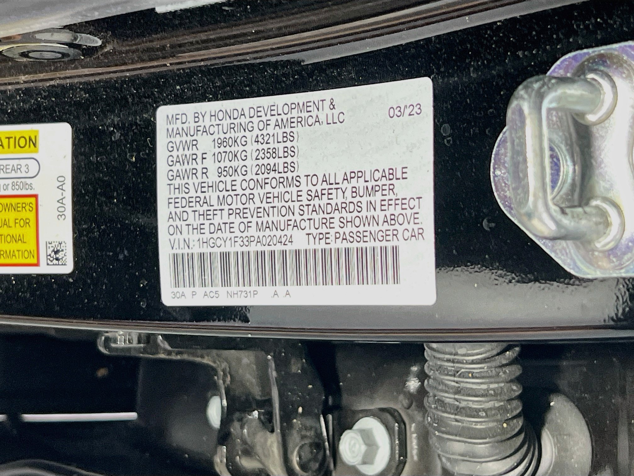 Used 2023 Honda Accord EX image 30
