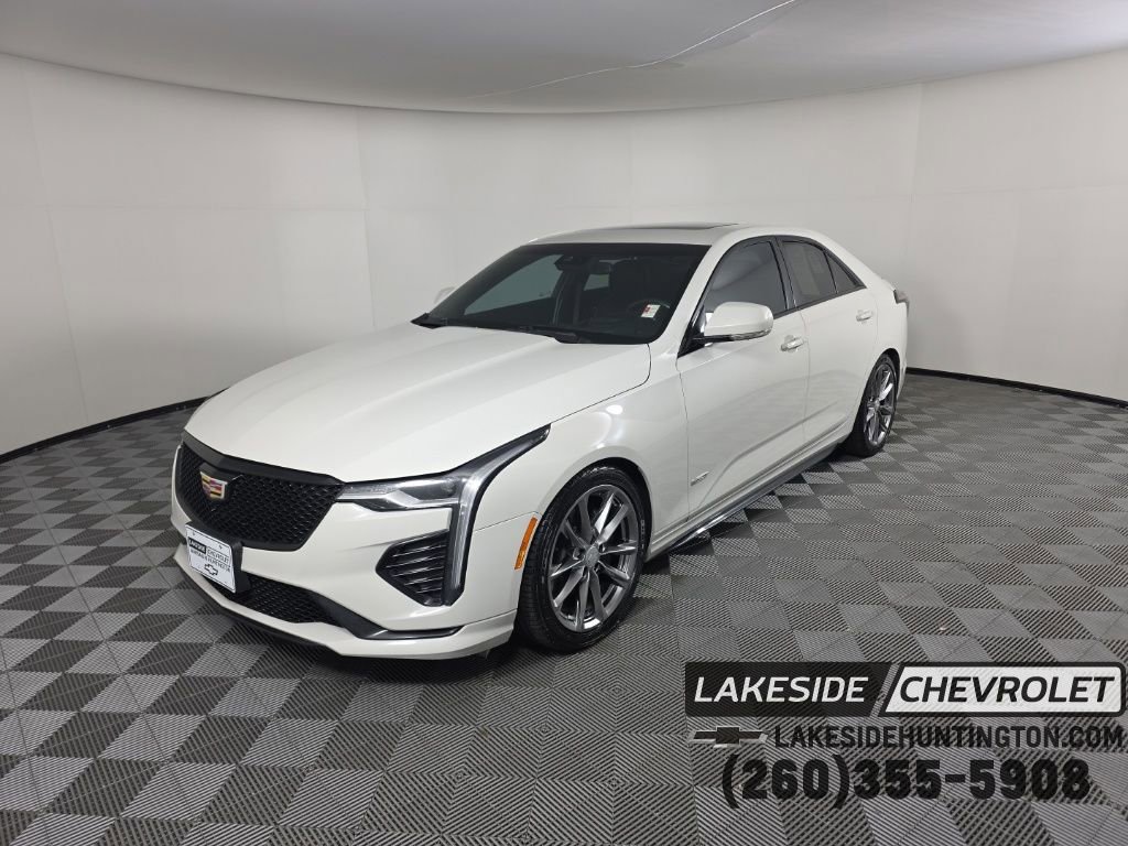 Used 2021 Cadillac CT4 V w/ Technology Package RWD image 1