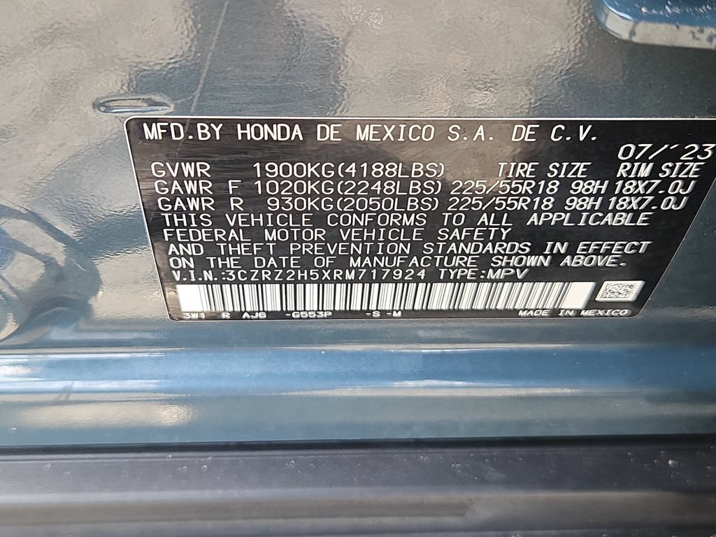 Certified 2024 Honda HR-V Sport image 9