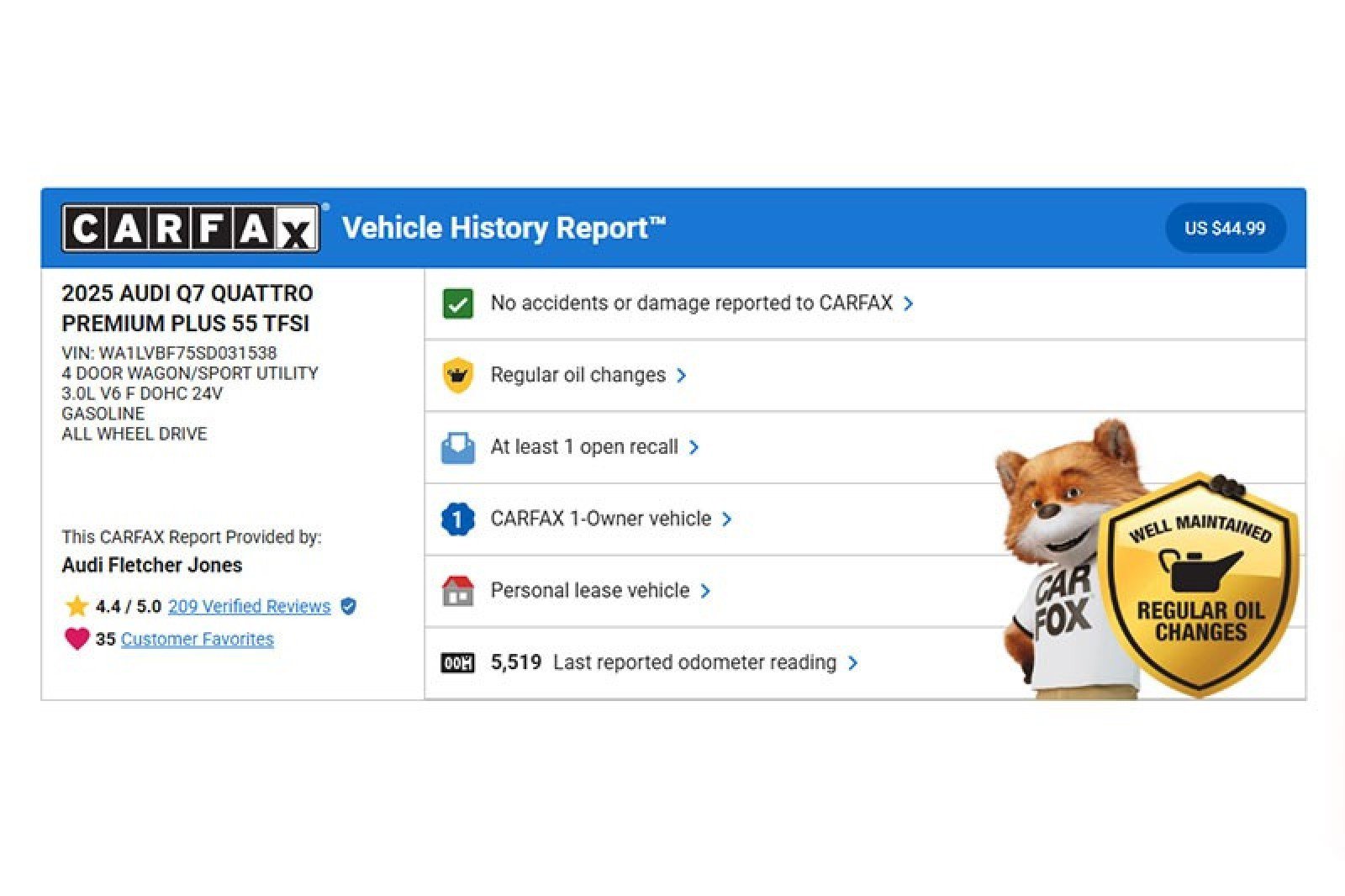 Used 2025 Audi Q7 3.0T Premium Plus w/ Premium Plus Package image 2