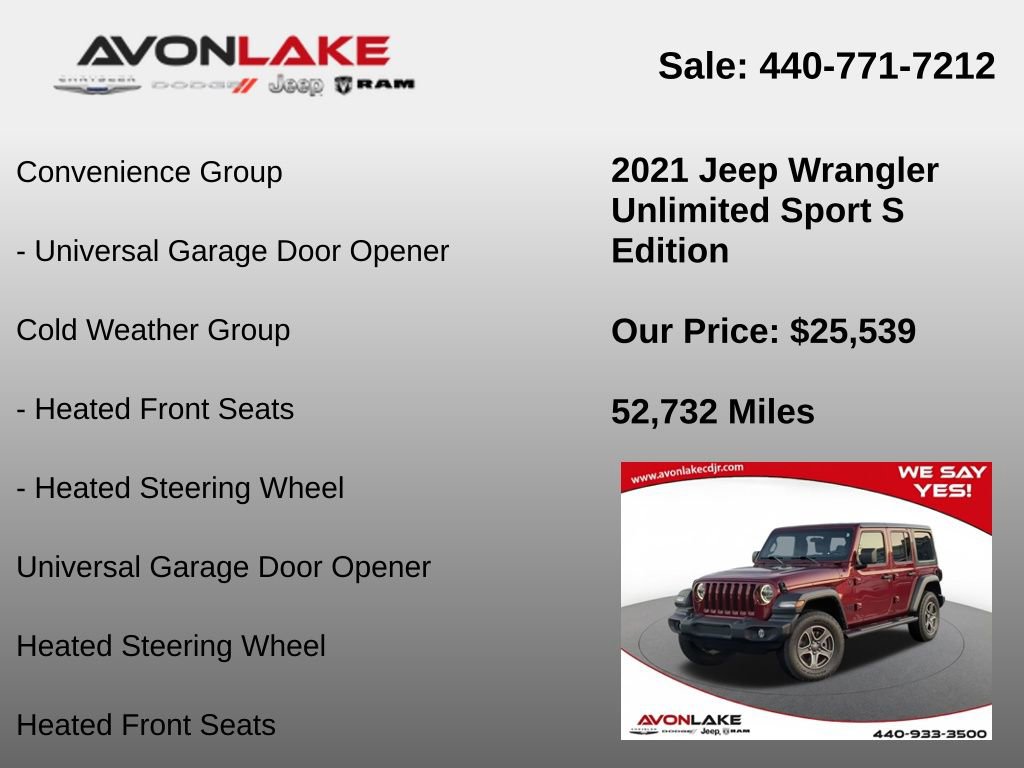 Used 2021 Jeep Wrangler Unlimited Sport image 6