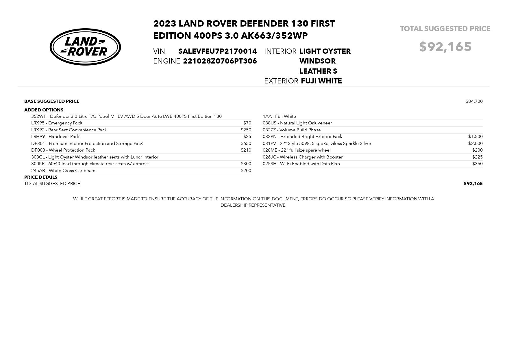 Used 2023 Land Rover Defender 130 First Edition image 89