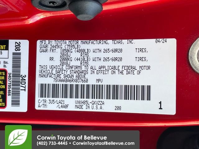 Certified 2024 Toyota Sequoia Platinum AWD/4WD image 24