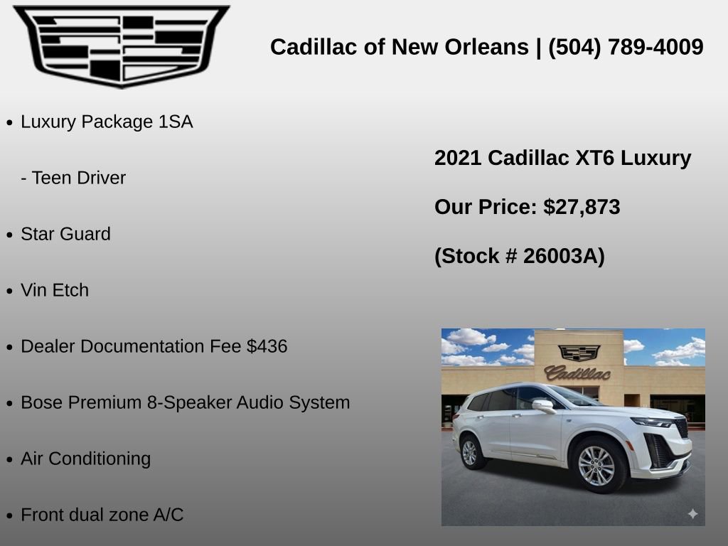 Used 2021 Cadillac XT6 Luxury FWD image 7
