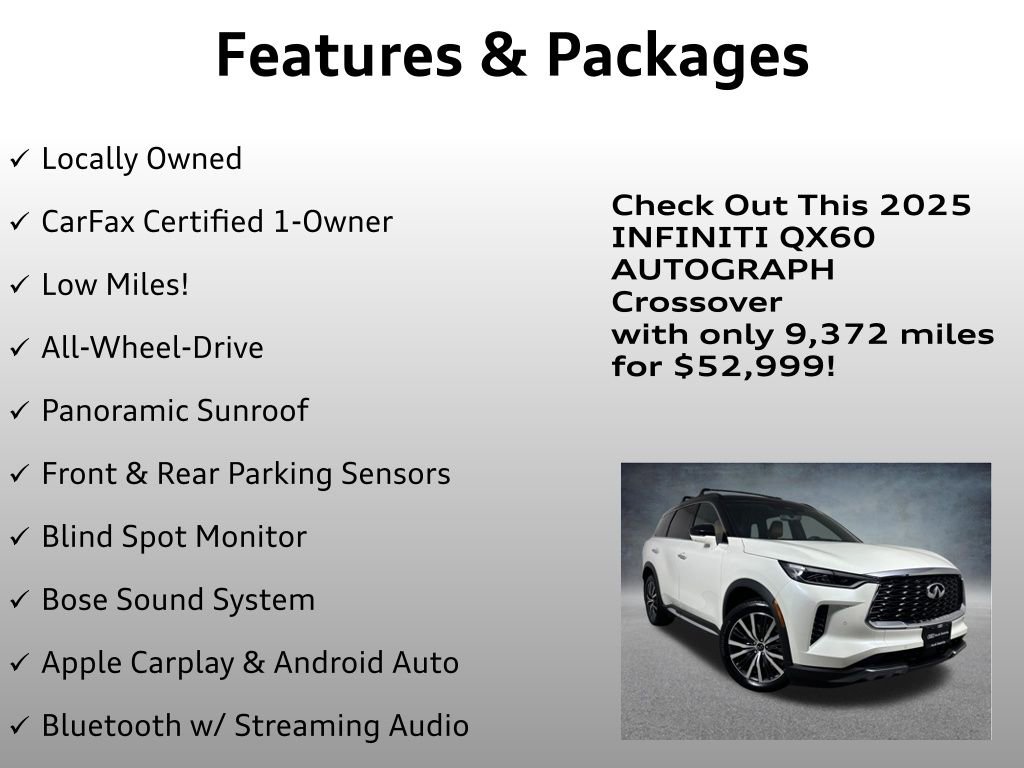 Used 2025 INFINITI QX60 Autograph w/ Cargo Package image 4